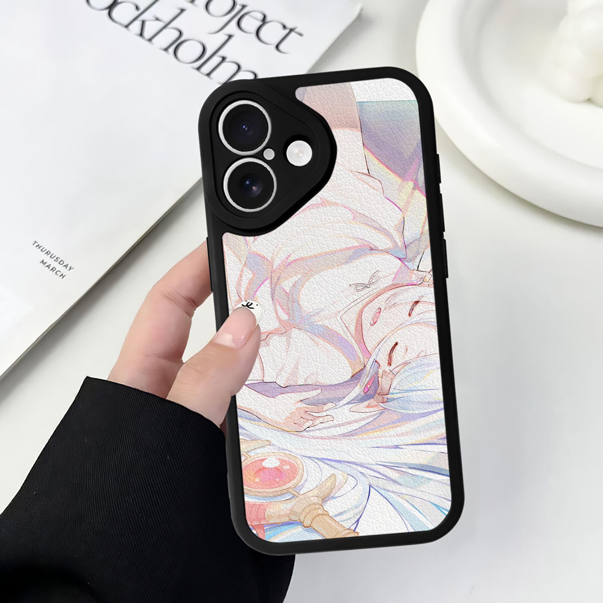 （画像用） 葬送のフリーレン Frieren 【iPhone 16シリーズ対応】シリコンスマホケース（レザー調） 材質：シリコン